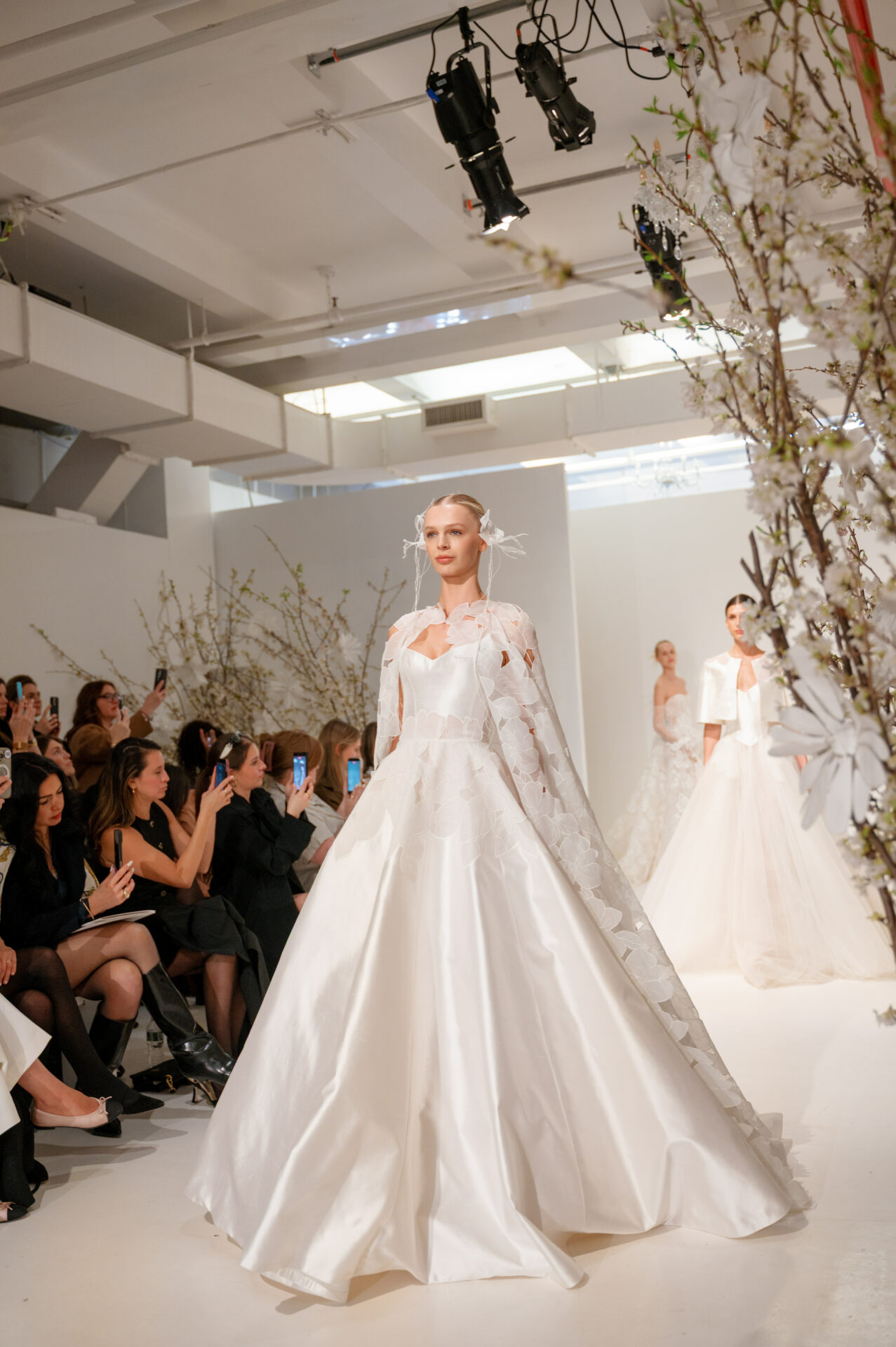 Mara Wedding Gown: A Silk Shantung Ball Gown of Sculpted Elegance and Modern Romance