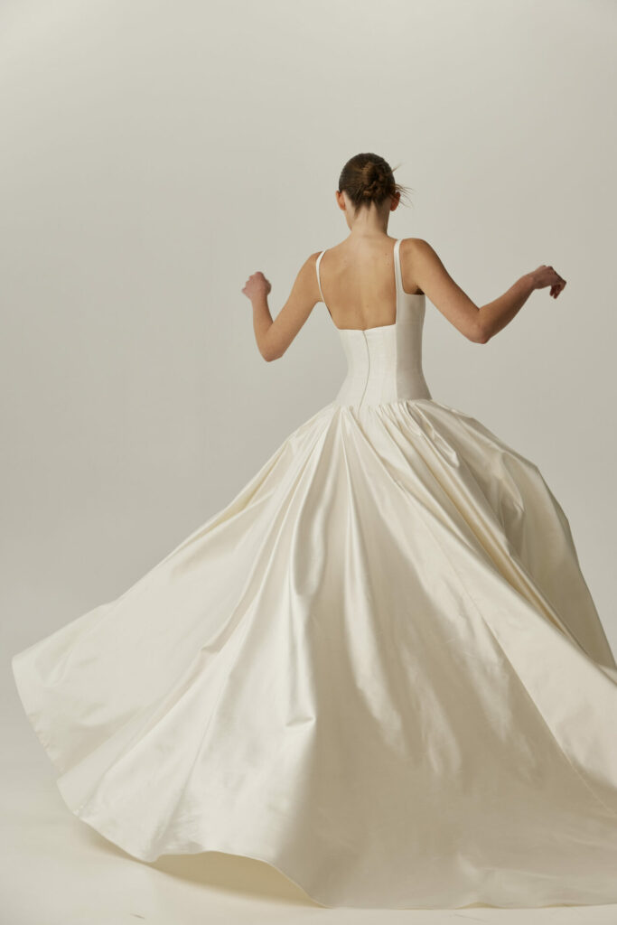 Reina gown couture wedding dress by Mira Zwillinger — for the Bride Who Seeks Timeless with a Modern Edge