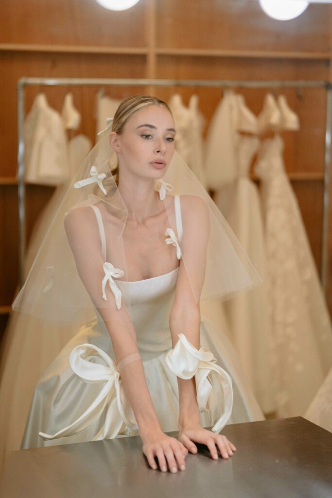 Reina gown couture wedding dress by Mira Zwillinger — spotlight on Reina