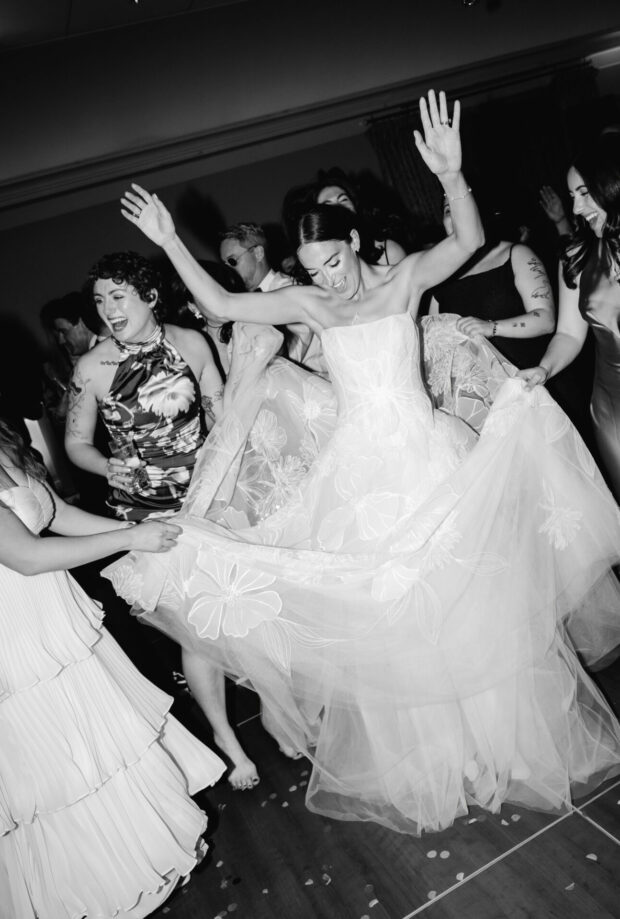 Dani Marx in Mayra gown