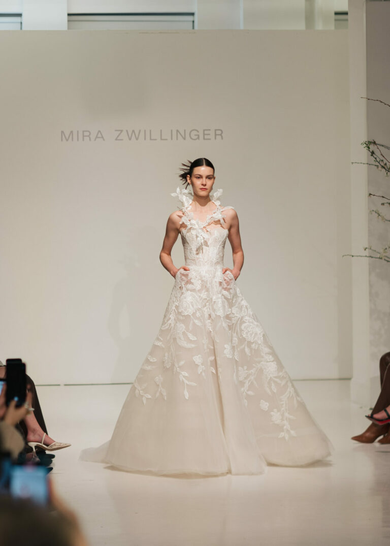 The Mica Gown: A Modern A-Line Wedding Dress with Timeless Romance