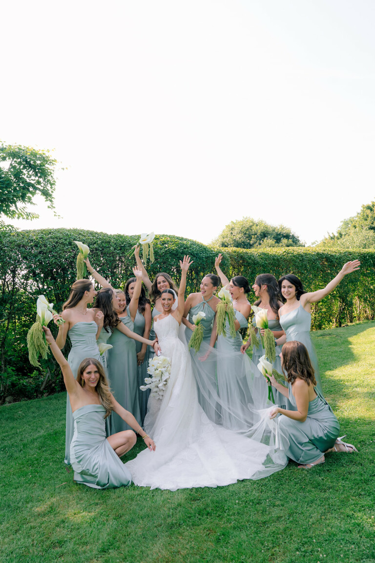 Ali Baum in Mayra gown